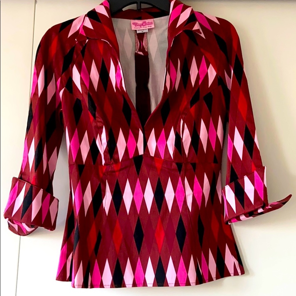 Pinup harlequin Lauren top